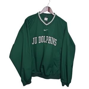 Vintage Y2k Nike Team Jacksonville Dolphins Sweatshirt Size Large Center Swoosh